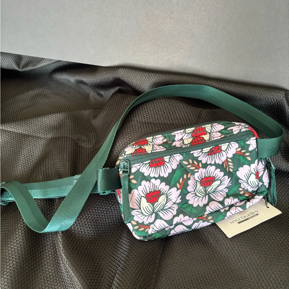 Vera Bradley Outlet Lotus Sea Moss Belt Bag - Picture 2 of 9